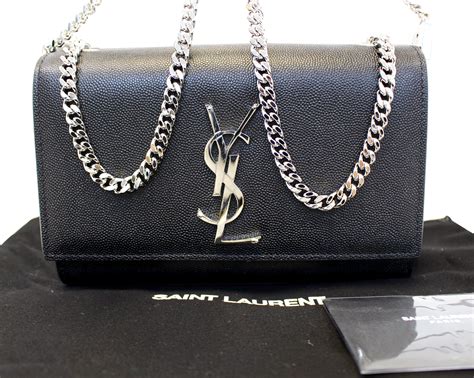 black and silver ysl bag|ysl black evening bag.